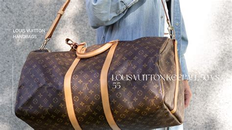 louis vuitton keepall 50 vs 55|louis vuitton keepall 55 macassar.